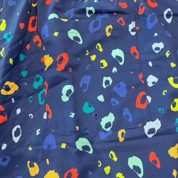 NWT - TomboyX 7" Swim Board Short - Navy Poppin' Bubbles Pattern, 5x - Picture 7 of 10